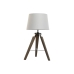 Lampada da tavolo Home ESPRIT Bianco Marrone Legno 36 x 36 x 60 cm