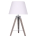 Lampada da tavolo Home ESPRIT Bianco Marrone Legno 36 x 36 x 60 cm