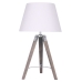 Lampe de bureau Home ESPRIT Blanc Marron Bois 36 x 36 x 60 cm