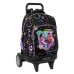 Школьный рюкзак с колесиками Monster High Чёрный 33 x 45 x 22 cm