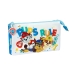 Triple Carry-all The Paw Patrol Pups rule Blue 22 x 12 x 3 cm