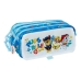 Kolme tõmblukuga pliiatsikarp The Paw Patrol Pups rule Sinine 21,5 x 10 x 8 cm