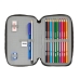 Dobbelt penalhus One Piece Sort 12.5 x 19.5 x 4 cm 28 Dele