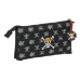 Penar triplu One Piece Negru 22 x 12 x 3 cm