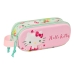 Dobbelt carry-all Hello Kitty Grøn Pink 21 x 8 x 6 cm 3D