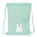 Batoh se šnůrkami Miffy Menta Mátová 26 x 34 x 1 cm