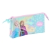 Malas para tudo triplas Frozen Cool days Violeta Azul celeste 22 x 12 x 3 cm