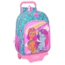 Mochila Escolar com Rodas My Little Pony Magic Cor de Rosa Turquesa 33 x 42 x 14 cm