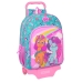 School Rucksack with Wheels My Little Pony Magic Pink Turquoise 33 x 42 x 14 cm