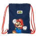 Bolsa Mochila con Cuerdas Super Mario World Azul marino 26 x 34 x 1 cm