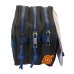 Tredubbel Carry-all Naruto Ninja Blå Svart 21,5 x 10 x 8 cm