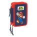 Plumier Triplo Super Mario World Blu Marino 12,5 x 19,5 x 5,5 cm 36 Pezzi