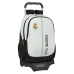 Mochila Escolar con Ruedas Real Madrid C.F. 24/25 Blanco Gris 32 x 44 x 16 cm