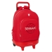 Школьный рюкзак с колесиками Sevilla Fútbol Club Красный 33 x 45 x 22 cm