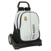 Mochila Escolar con Ruedas Real Madrid C.F. 24/25 Blanco Gris 32 x 44 x 16 cm