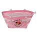 Bolsa Mulher Minnie Mouse Beach Cor de Rosa Transparente