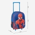 School Rucksack with Wheels Spider-Man Blue 25 x 31 x 10 cm