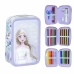 Plumier Triplo Frozen Lilla 12,5 x 6,5 x 19,5 cm