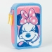 Dubbele etui Minnie Mouse Roze 12,5 x 19,5 x 4,5 cm