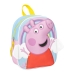 Schulrucksack Peppa Pig Hellblau 23 x 28 x 10 cm