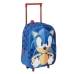 Σχολική Τσάντα με Ρόδες Sonic Μπλε 25 x 31 x 10 cm