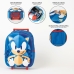 Mochila Escolar com Rodas Sonic Azul 25 x 31 x 10 cm