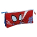 Trousse Fourre-Tout Triple Spidey Rouge 22 x 12 x 2 cm