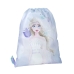 Mochila saco infantil Frozen Lilás 30 x 39 cm