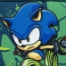 Portatodo Sonic Azul oscuro 8,5 x 5 x 22,5 cm