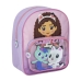 Mochila Escolar Gabby's Dollhouse Cor de Rosa 25 x 3 x 12 cm