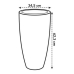 Vaso Elho 8400212542500 Antracite Plastica Rotondo Ø 35 cm Ø 34,5 x 61,5 cm