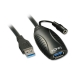 USB-kabel LINDY 43156 10 m Svart