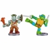 Figurines de combat Teenage Mutant Ninja Turtles Legends of Akedo: Leonardo vs Rocksteady