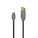 USB A til USB C-kabel LINDY 36885 Sort 50 cm