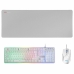 Gaming-tastatur og -mus Mars Gaming MCPXWES Hvid Spansk qwerty QWERTY LED RGB