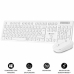 Clavier et souris sans fil Subblim SUBKBC-CSSW11 Blanc Espagnol Qwerty