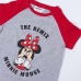 Børnepyjamasser Minnie Mouse Rød Grå