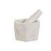 Mortaio Home ESPRIT Marmo 12,5 x 12,5 x 8 cm