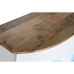 Meuble d'Appoint Home ESPRIT Blanc Marron Turquoise Verre Fer Bois de manguier 157 x 52 x 90 cm
