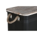 Kofferset Home ESPRIT Metaal Touw Sparrenhout 68 x 35,5 x 35 cm (3 Stuks)