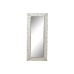 Stensko ogledalo Home ESPRIT Bela Kristal Les MDF Indijanec Slečeno 66 x 3 x 164 cm