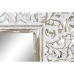 Стенно огледало Home ESPRIT Бял Кристал Дървен MDF Индианец Гранитогрес 66 x 3 x 164 cm