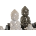 Brännare Home ESPRIT Keramik Trä MDF Buddha 24 x 8 x 14 cm (2 antal)