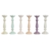 Candelabro Home ESPRIT Metal Madeira de mangueira Shabby Chic 12 x 12 x 34 cm