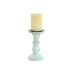 Kerzenleuchter Home ESPRIT Gelb Blau grün Rosa Metall Mango-Holz Shabby Chic 10 x 10 x 18 cm