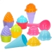Sada plážových hračiek Colorbaby 15 Kusy Tvárnice Zmrzlina Cupcake (24 kusov)