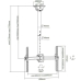 Потолочный кронштейн для ТВ Techly ICA-CPLB 946L 70