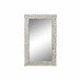 Espejo de pared DKD Home Decor Blanco Cristal Madera de mango Indio Decapé 61 x 3 x 105 cm