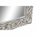 Sienas spogulis DKD Home Decor Balts Stikls Mango koks Indietis Kails 61 x 3 x 105 cm