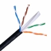 Kabel Sieciowy Sztywny UTP Kategoria 6 Aisens A135-0263 Czarny 100 m